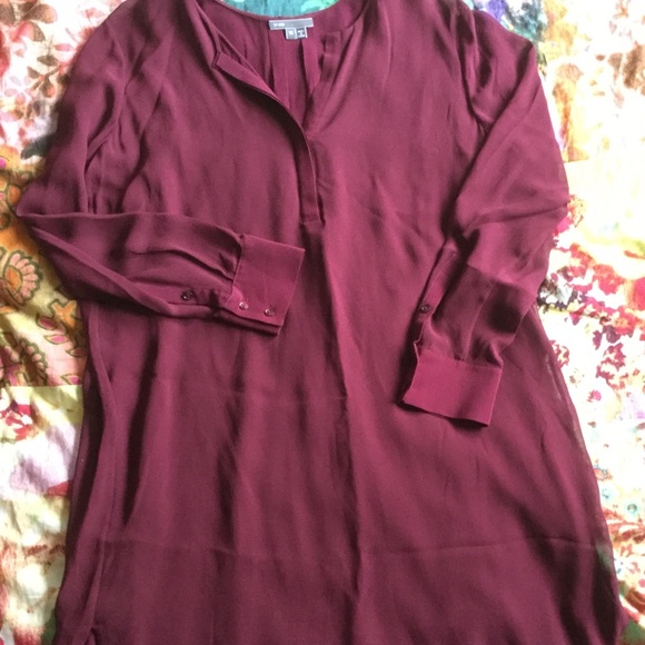 VINCE Double-layer Shirt Dress - Picture 6 of 7
